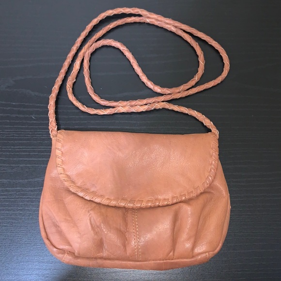 Brown flap crossbody bag - Picture 1 of 5